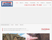 Tablet Screenshot of olsonroofing.com